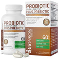 Bronson Probiotic 50 Billion CFU + Prebiotic with Apple Polyphenols & Pineapple Extract for Women & Men Non-GMO, 60 Vegetarian Capsules