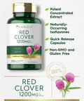 Carlyle Red Clover Capsules 1200Mg | 200 Count | Trifolium Pratense | Non-Gmo, Gluten Free | Red Clover Blossom Extract Supplemen