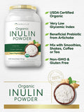 Carlyle Organic Inulin Powder 48oz | Fiber Supplement from Jerusalem Artichoke | for Probiotic Health | Vegan, Vegetarian, Non-GMO, Gluten Free