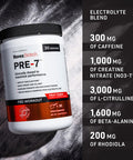 Novex Biotech Pre-7 Pre-Workout Powder Best Preworkout For Men - Boost Energy, Focus, And Vo2 Max, Increase Strength And Endurance Training, Support Hydration During Prolonged Exercise*