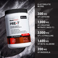 Novex Biotech Pre-7 Pre-Workout Powder Best Preworkout For Men - Boost Energy, Focus, And Vo2 Max, Increase Strength And Endurance Training, Support Hydration During Prolonged Exercise*
