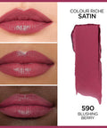 L'Oreal Paris L OrEal Colour Riche Original Creamy Hydrating Satin Lipstick With Argan Oil And Vitamin E Blushing Berry 1 Count