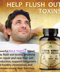 HERBALICIOUS Liver Detox Capsules Milk Thistle - All-Natural Cleansing Formula Supports Health And Liver Function, Immune System Boost And Skin Health - Silymarin Nutritional Supplement - 100 Caps