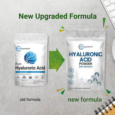 Pure Hyaluronic Serum Powder High Molecular Weight Cosmetics Grade Making Anti Aging Serum for Face and Skin 30 Gram