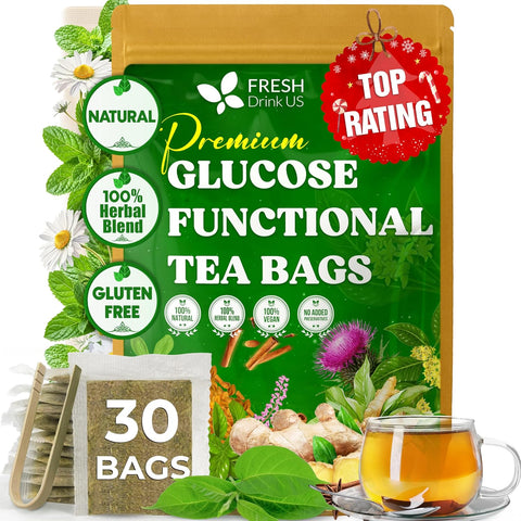 FreshDrinkUS, Premium 75 Mulberry Leaf Tea Bags, 100% Natural & Pure from Mulberry Leaves. Loose Leaf Herbal Tea. Made with Natural Material Tea Bags. No Sugar, No Caffeine, No Gluten, Vegan.