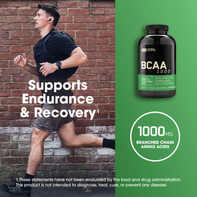 Optimum Nutrition Instantized Bcaa Capsules Keto Friendly Branched Chain Essential Amino Acids 1000Mg 400 Count