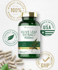 Carlyle Olive Leaf Extract Capsules | 9000Mg | 200 Count | Non-Gmo, Gluten Free | High Potency Supplement