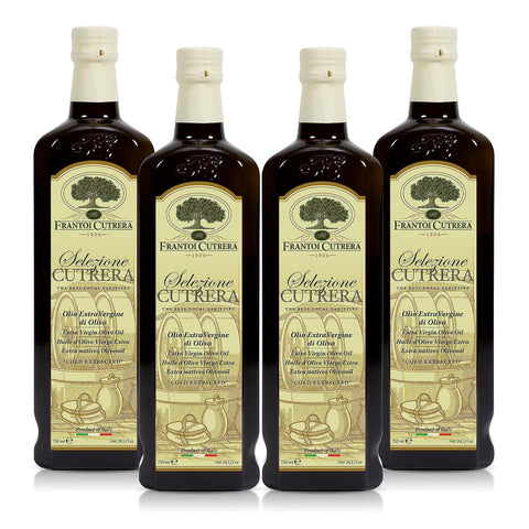 Frantoi Cutrera - Selezione - Extra Virgin Olive Oil from Italy, Sicilian Pure EVOO, Premium 2022/23 Early Harvest First Cold Pressed, Olive Oil High In Polyphenols, 24.5 Fl Oz (Pack of 2)