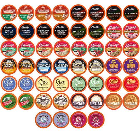 Two Rivers Coffee Flavored Coffee Pods Compatible with Keurig K Cup Brewers, Assorted Variety Pack Flavored Coffee, 40 Count