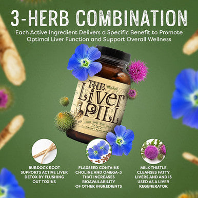 Medicine Man Plant Co The Liver Pill 120 Capsules - Herbal Liver Cleanse Detox & Repair Pills With Burdock Root, Milk Thistle, Rosemary, And Flax Seed - Non-Gmo, Organic, And Natural Liver Detox Pills For Men And Women