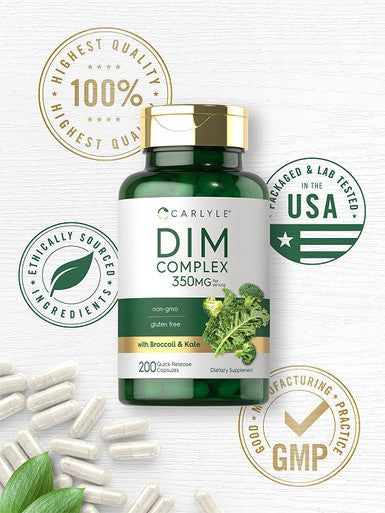 Carlyle Dim Supplement | 350Mg | 200 Count | Vegetarian, Non-Gmo & Gluten Free Complex