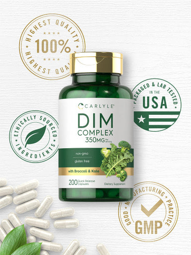 Carlyle Dim Supplement | 350Mg | 200 Count | Vegetarian, Non-Gmo & Gluten Free Complex