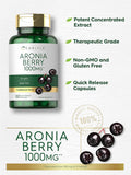 Carlyle Aronia Berry | 1000mg Capsules | 180 Count | Non-GMO Gluten