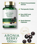 Aronia Berry | 1000Mg Capsules | 180 Count | Non-Gmo, Gluten Free | By Carlyle