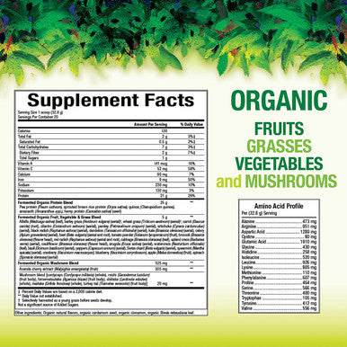 Whole Earth Sea from Natural Factors Organic Fermented Protein Greens Vegan Whole Food Supplement Vanilla Chai 1 lb 7 Oz