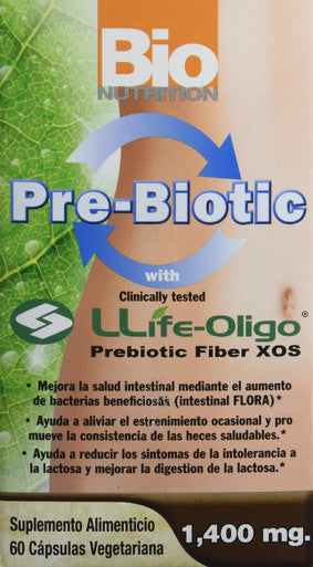 Bio Nutrition Pre-Biotic With Life Oligo Prebiotic Fiber Xos, 60 Count