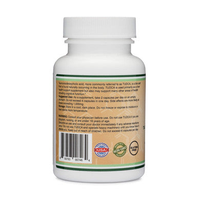 Double Wood Supplements TUDCA Bile Salts Liver Support Supplement 500mg 60 Capsules