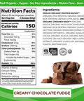 Orgain Organic Vegan Protein Powder Creamy Chocolate Fudge 21g of Plant Based Protein Low Net Carbs Non Dairy Gluten No Sugar Added Soy Kosher NonGMO 2.03 Lb Packaging May Vary