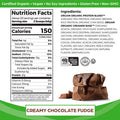 Orgain Organic Vegan Protein Powder Creamy Chocolate Fudge 21g of Plant Based Protein Low Net Carbs Non Dairy Gluten No Sugar Added Soy Kosher NonGMO 2.03 Lb Packaging May Vary