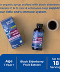 Mommy's Bliss Organic Elderberry Syrup and Immunity Boost With Vitamins Prebiotics and Echinacea for Kids and Adults 1 yr+ 3 Fl Oz
