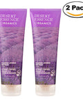 Desert Essence Bulgarian Lavender Body Wash - 8 Fl Ounce - Pack of 2 - Gentle Cleansing - Calms & Soothes Skin - Soft & Nourished - Vitamin A, B & C - Yucca Cactus - Promotes Healthy Skin