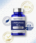 Carlyle L Methylfolate 15mg | 90 Capsules | Max Potency | Optimized and Activated | Non-GMO Gluten | Methyl Folate 5-MTHF | by Opti-Folate