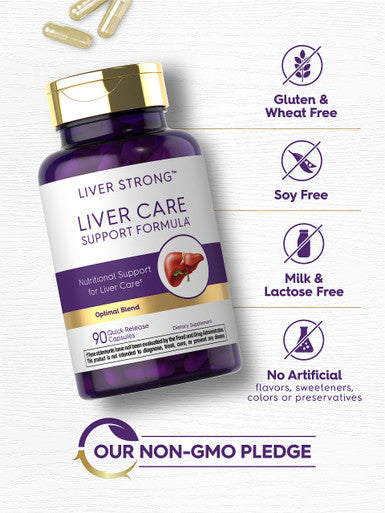 Carlyle Liver Support Supplement | 90 Capsules | Powerful Complex | Liver Care Formula | Non-Gmo, Gluten Fee
