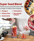 Barlean's Organic Flax Chia And Coconut Seed Blend Vegan Usda Organic Non Gmo Gluten Free 12 Ounces