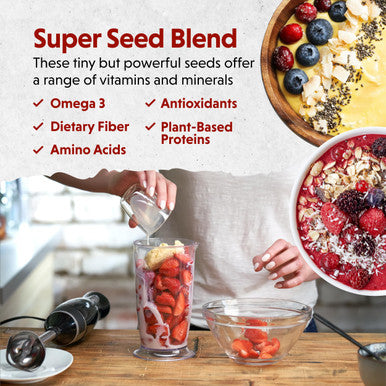 Barlean's Organic Flax Chia And Coconut Seed Blend Vegan Usda Organic Non Gmo Gluten Free 12 Ounces