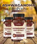 Ashwagandha 1950mg (2 Pack) - Ashwagandha Root Powder with BioPerine. Mood Support Supplement - 180 Veggie Capsules - New Age