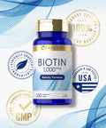 Carlyle Biotin 1000Mcg | 250 Vegetarian Tablets | Beauty Formula Supplement | Non-Gmo, Gluten Free
