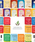 Gardenika Twinings Herbal Tea Sampler - Caffeine- Assortment - Individually Wrapped Flavored Bags - 48 Ct 24 Flavors