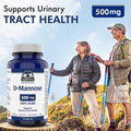 Summit Supplements - D-Mannose Capsules 500 Mg, 120 Veggie Caps - Support Urinary Tract Health - Source Of Carbohydrates To Support Energy Production - Athletic Support Supplement