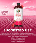 MaryRuth Organics Multivitamin Multimineral for Women Men & Kids Raspberry 32 Fl Oz