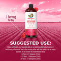MaryRuth Organics Multivitamin Multimineral for Women Men & Kids Raspberry 32 Fl Oz