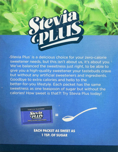 Sweetleaf Stevia Plus Zero Calorie Sweetener Vanilla Flavor Plant-Based Vegan Friendly her Gluten & Non-GMO 100 Count 2.8 Ounce (Pack of 6)