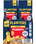 PLANTERS Variety Pack, Salted Cashews, Salted Peanuts & Honey Roasted Peanuts, On-the-Go Nut Snacks, Individually Packed Snacks, Mixed Nuts, Kosher, (36 Count)