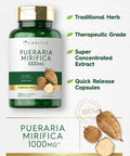Pueraria Mirifica Capsules 1000Mg 120 Capsules Non-Gmo and Gluten Free By Carlyle