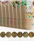 Gardenika Organic Loose Leaf Tea Sampler 8 Pack 1 LB Herbal and Naturally Caffeine- Set - Ayurvedic Assortment Blend