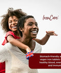 Healthspan IronCare (120 Tablets) | Added Vitamin C & B2, B6 & B12 | Stomach Friendly | Combats Tiredness & Fatigue | Supports Red Blood Cell Formation | Vegan Formula