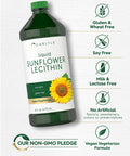 Carlyle Sunflower Lecithin Liquid 16 Oz Oil | 2 Pack | Vegan, Vegetarian, Non-Gmo, Soy Free, Gluten Free