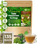 FreshDrinkUS, Premium 120 Mulberry Leaf Tea Bags, 100% Natural & Pure from Mulberry Leaves. Loose Leaf Herbal Tea. Made with Natural Material Tea Bags. No Sugar, No Caffeine, No Gluten, Vegan.