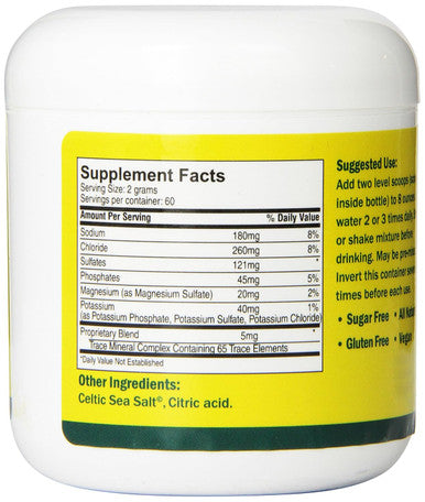 Celtic Sea Salt Electrolyte Powder Drink Mix 4.2 Ounce