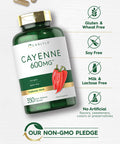 Carlyle Cayenne Pepper Capsules 600Mg | 350 Pills | Non-Gmo, Gluten Free Supplement