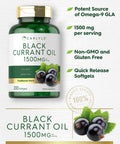 Carlyle Black Currant Oil Softgels | 1500Mg | 200 Count | Non-Gmo And Gluten Free Formula | Black Currant Seed Oil