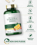 Carlyle Vitamin C 2000Mg With Rose Hips 150 Caplets Vegetarian, Non-Gmo, Gluten Supplement
