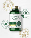 Carlyle Chlorella Tablets Organic 500 Mg | 1000 Count | Vegetarian, Non-Gmo, And Gluten Free