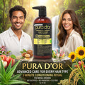 PURA D'OR Advanced Therapy Conditioner For Increased Moisture, Strength, Volume & Texture, No Sulfates, Contains Argan Oil & Biotin, All Hair Types, Men & Women, 16 Oz