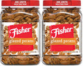 Fisher Snack Glazed Pecans Candied, 24 oz, Pack of 1 | Junior Mammoth Candied Pecans, Perfect For Gifting Or Personal Enjoyment, Crunchy, Irresistibly Sweet