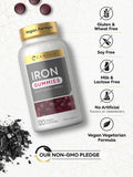 Carlyle Iron Gummies | Plus B-Complex Vitamins | 120 Count | Vegan, Non-Gmo, And Gluten Free Supplement For S